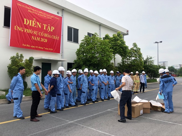 Diễn tập ứng phó sự cố tràn dầu năm 2020