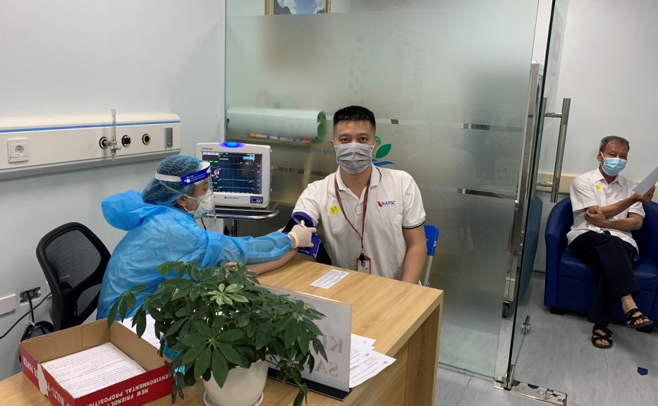 NAFSC triển khai tiêm vacxin Covid-19 đợt 1 cho cán bộ nhân viên
