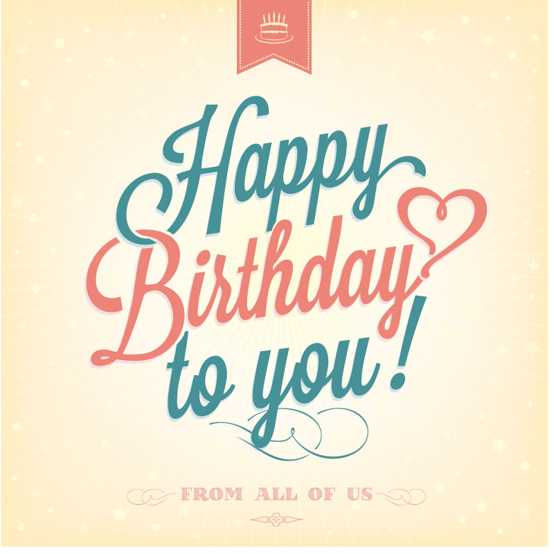Happy Birthday to you